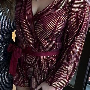 Boutique sequin romper! Size Large and only worn once for NYE!